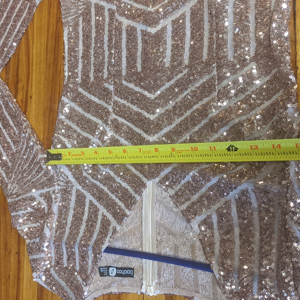 Boutique Sequin Long Sleeve Formal Dress - Picture 8 of 9
